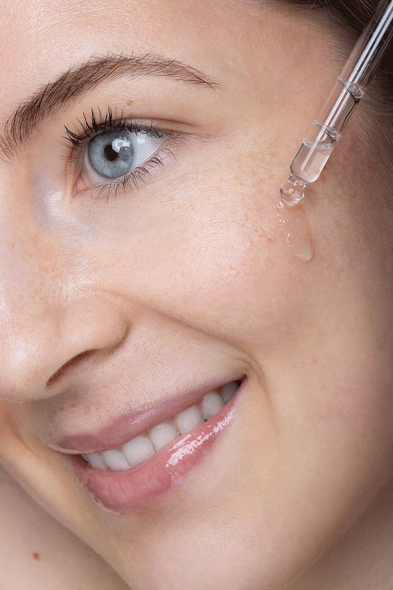 Rutina de cuidado facial.